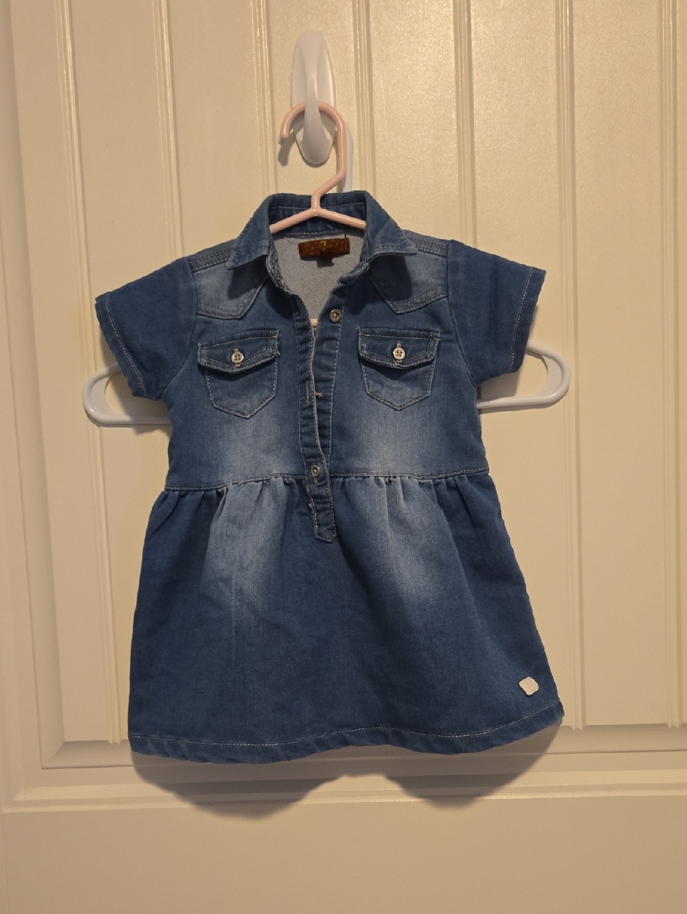 7 For All Mankind Blue Denim Dress
